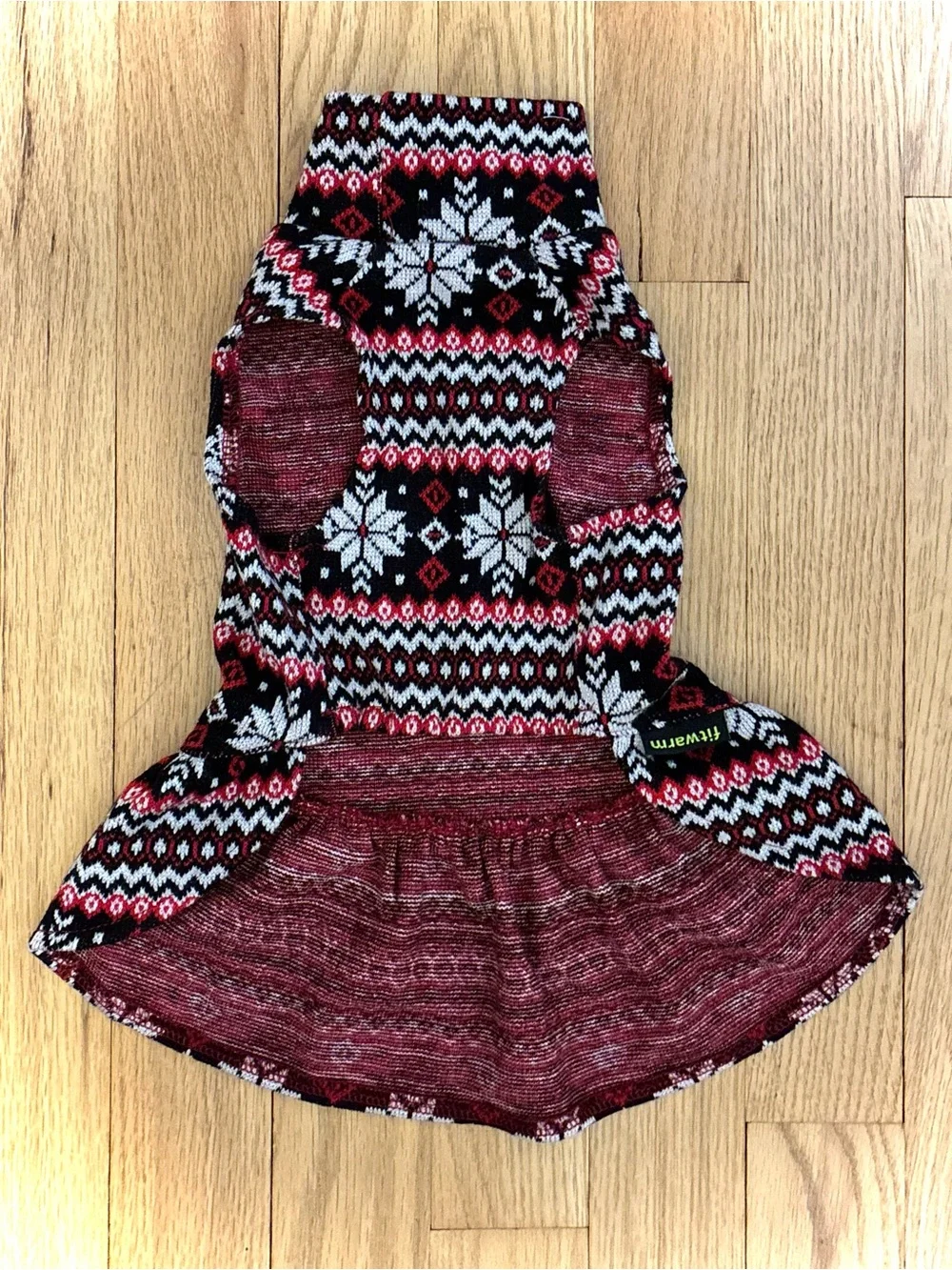 NWT Holiday/Christmas Dog Dress Turtleneck Sweater Dress, Size Small